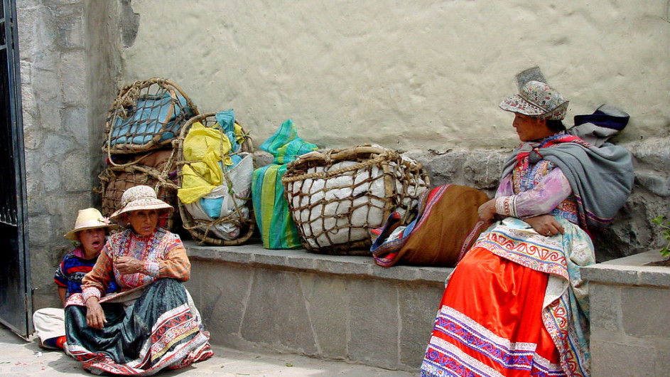 Peru Frauen im Colca Valley