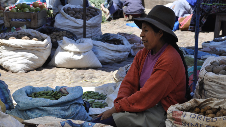 Peru Indiomarkt in Pisaq