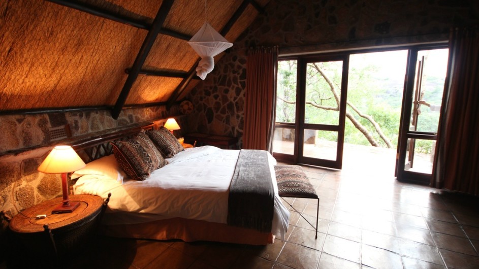 Zimbabwe Big Cave Camp Lodge Zimmer inne