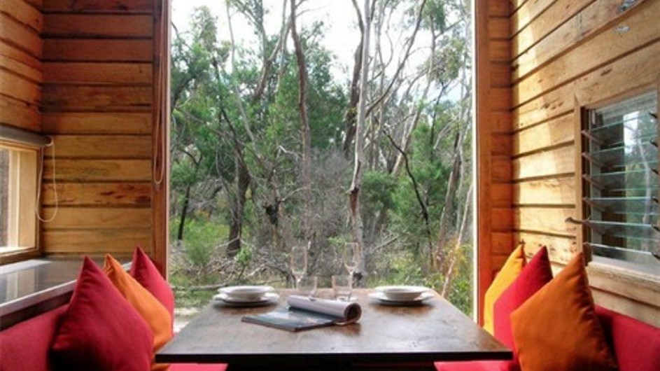Australien Grampian Nationalpark DULC Holiday Cabins Esszimmer