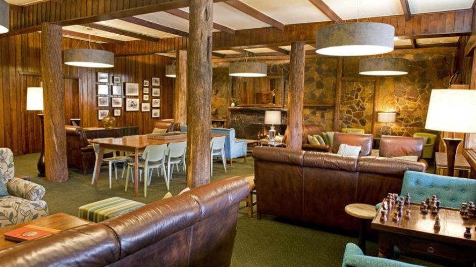 Australien Tasmanien Peppers Cradle Mountain Lodge Lounge