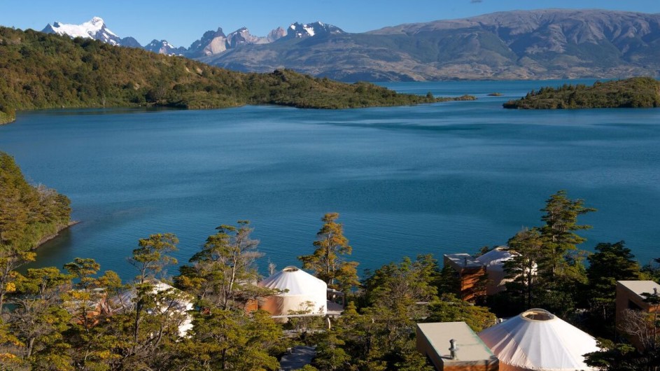 Chile Patagonia Camp Torres del Paine Camp mit Aussicht