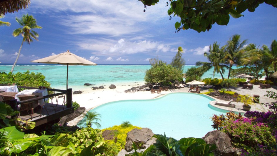 Cook Inseln Pacific Resort Aitutaki Pool