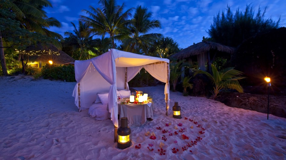 Cook Inseln Pacific Resort Aitutaki romantisches Dinner