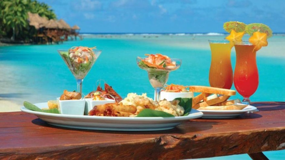 Cook Inseln Aitutaki Lagoon Resort Seafood