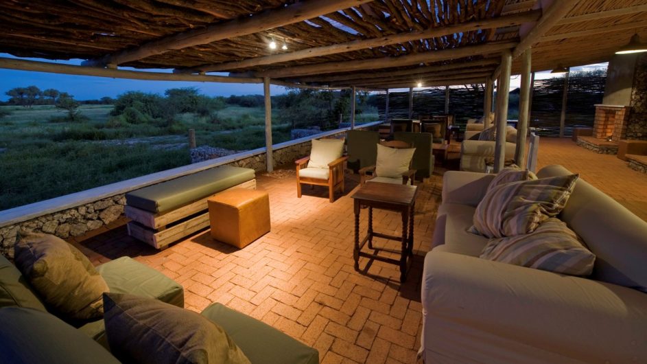 Namibia Etosha Nationalpar Anderssons Camp Ansicht Lounge