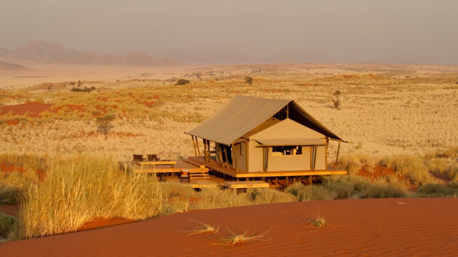 Namibia Wolwedans Dunes Camp Zimmer außen