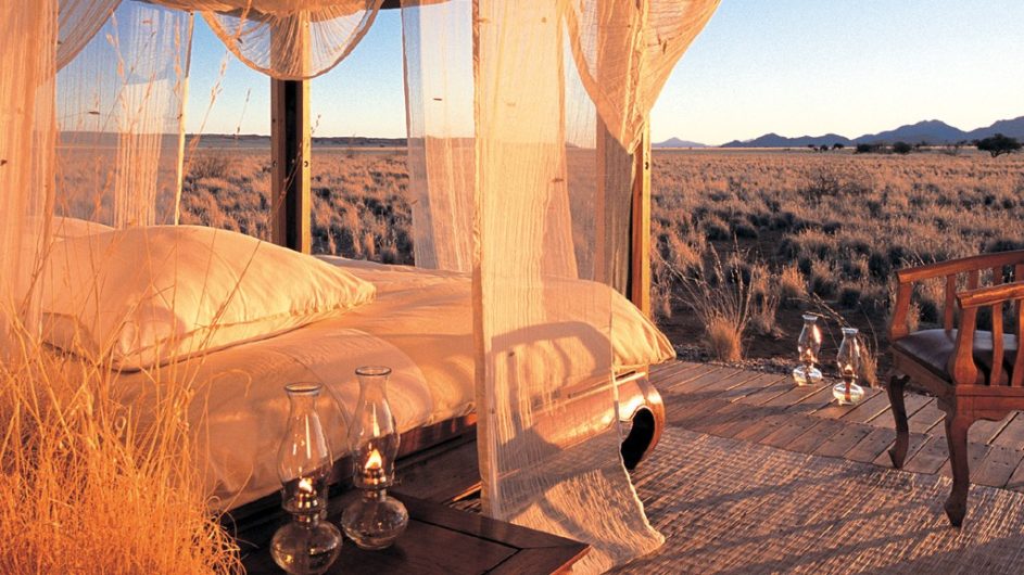 Namibia Wolwedans Private Camp Zimmer Aussicht
