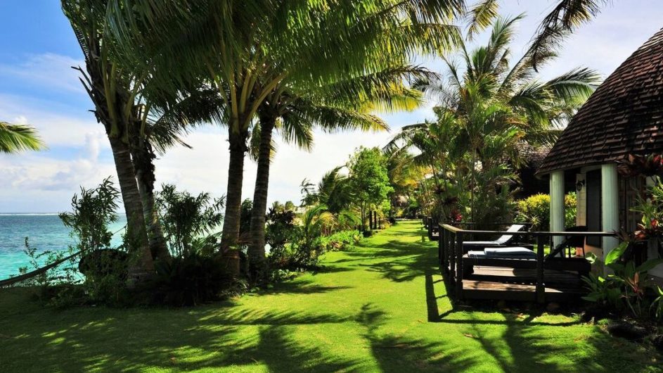 Samoa Savai Le Lagoto Beach Resort Garten