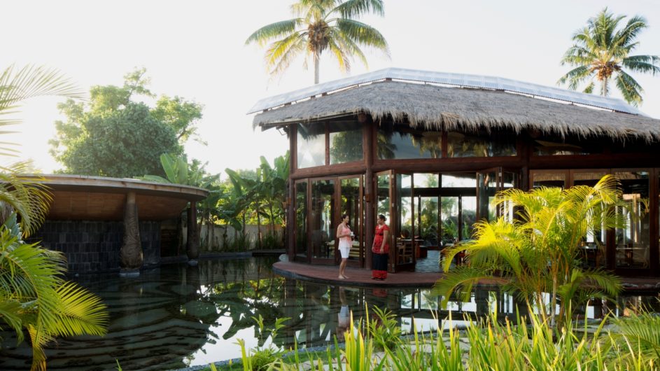 Samoa Upolu Coconut Beach Club Resort Restaurant außen
